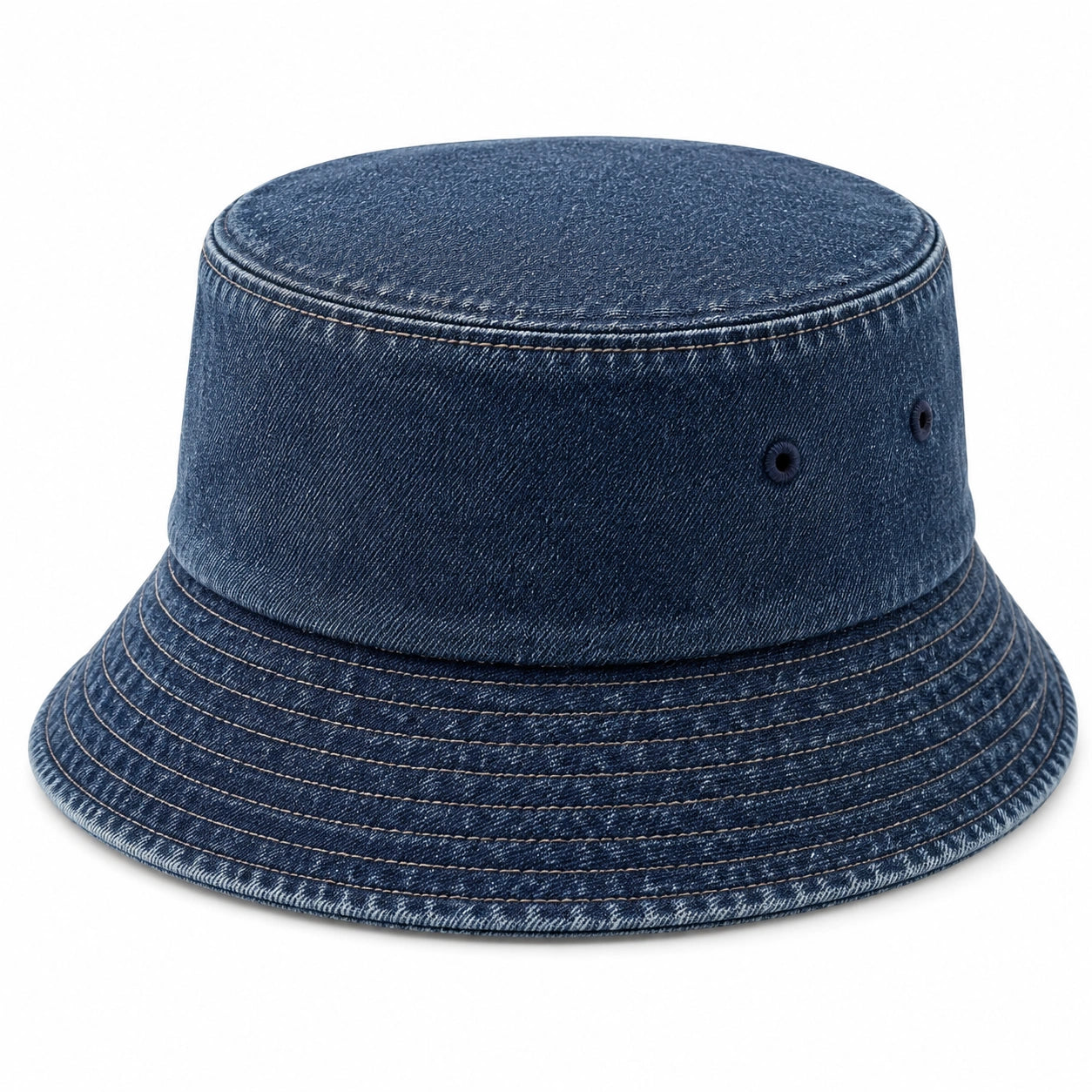 Chapeau bob taille unique en denim bleu - style décontracté