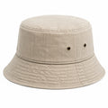 Bob taille unique en tissu beige à bord souple style décontracté