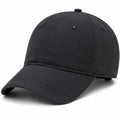 Casquette de baseball taille unique en tissu noir à visière incurvée